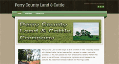 Desktop Screenshot of perrycountylandandcattle.com