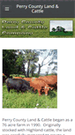 Mobile Screenshot of perrycountylandandcattle.com